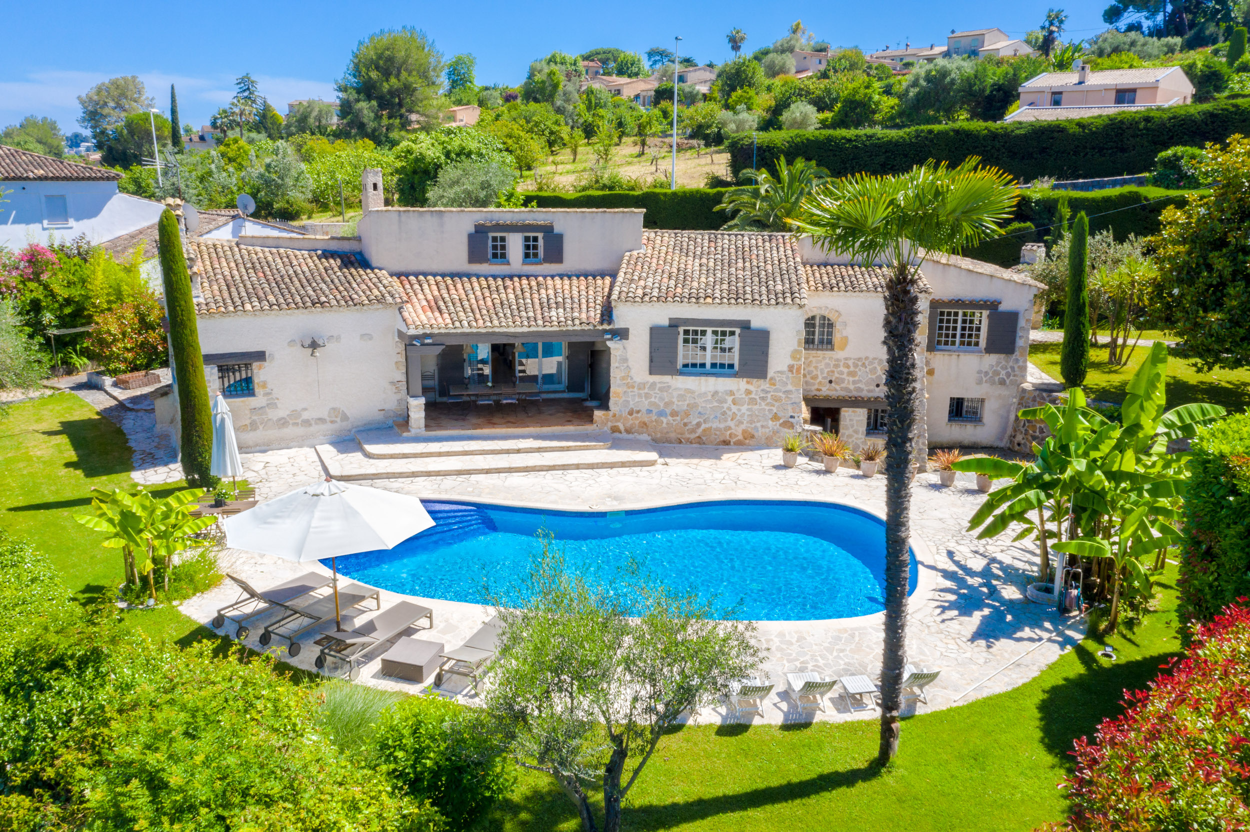 The villa view from above...
